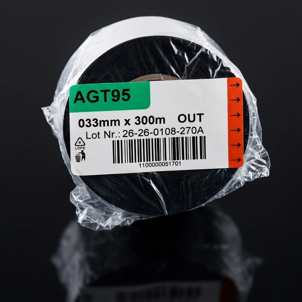 AGT95 RESIN termal transfer ribon, srebrno metalik